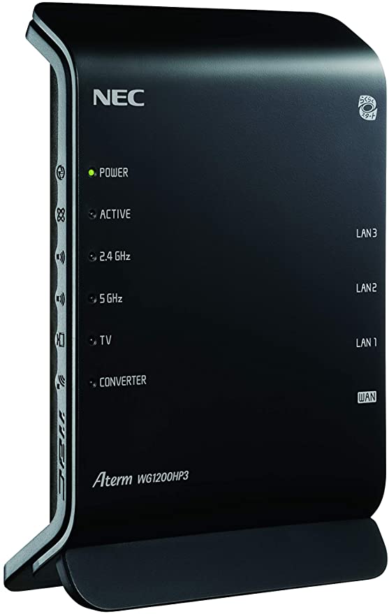 Amazon | NEC Aterm WG1200HP3 [無線LANルーター/867+300Mbps] 親機単体 (11ac対応) 型番:PA-WG1200HP3 | Aterm | パソコン・周辺機器 通販
