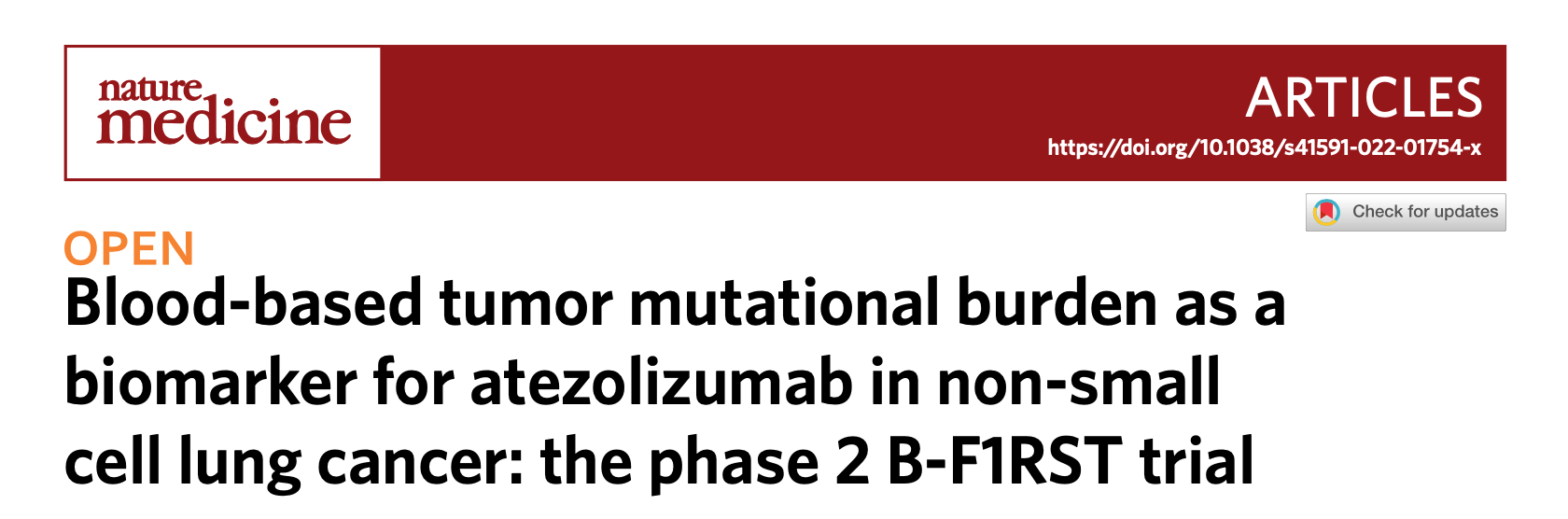 リキッドTMBと免疫チェックポイント阻害剤の有効性に関する前向き初報告
